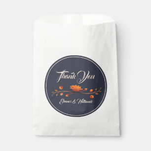 Elegant Gothic 3D Floral Thank You Wedding Favour Bags