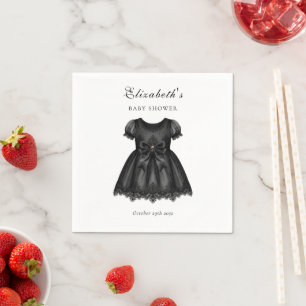 Elegant Gothic Baby Shower Napkin