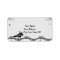Elegant Gothic Black White Halloween Address Label