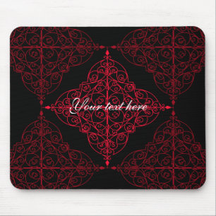 Elegant gothic Christmas ornamental design Mouse Pad