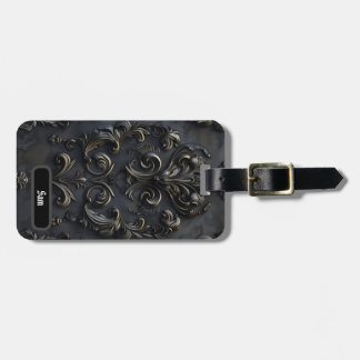 Elegant gothic decoration design luggage tag
