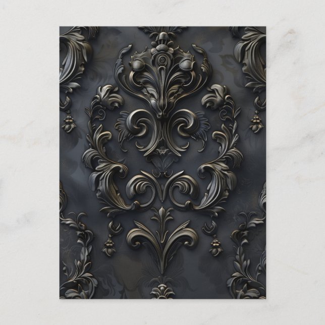Elegant gothic decoration design postcard (Front)