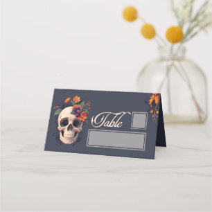 Elegant Gothic Floral table and name place Card