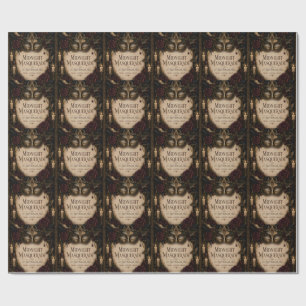 Elegant Gothic Halloween Dinner Party style Wrapping Paper