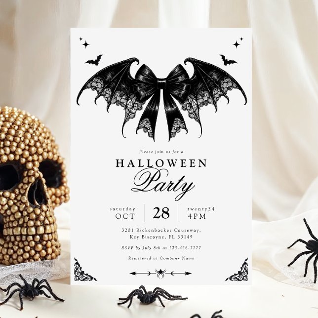Elegant Gothic Halloween Party Invitation (Creator Uploaded)