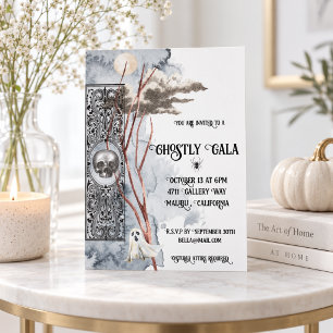 Elegant Gothic Halloween Party Invitation