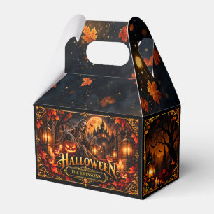 Elegant Gothic Halloween Skeleton Custom Favour Bo Box