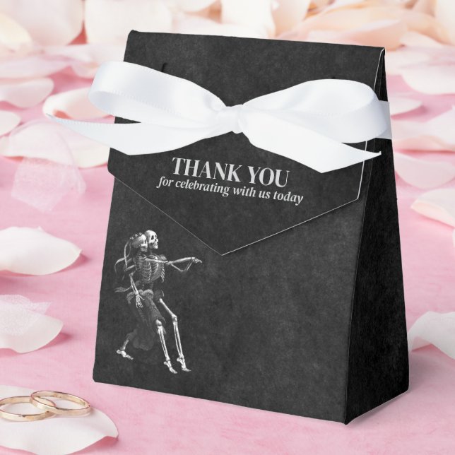Elegant gothic halloween wedding  favour box (Wedding)
