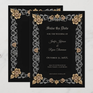 Elegant Gothic Save the date Announcement