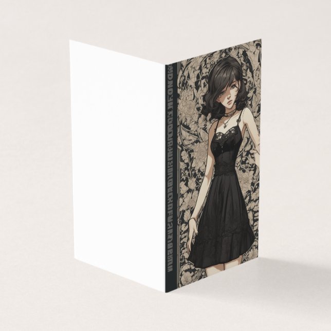 Elegant Gothic Style LBD Little Black Dress Blank (Outside)