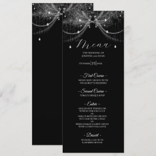 Elegant Gothic Wedding Menu