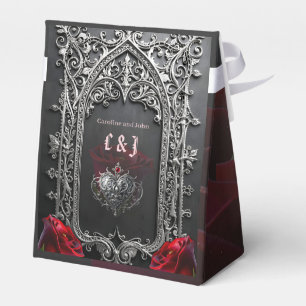 Elegant Gothic Wedding Rose Frame  Favour Box