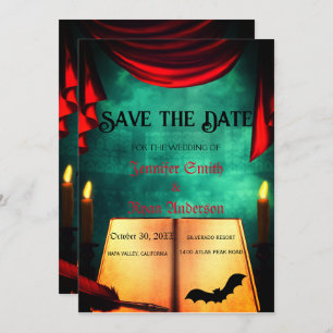 Elegant Gothic wedding save the date Invitation