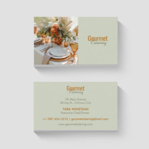Elegant Gourmet Catering Business Card