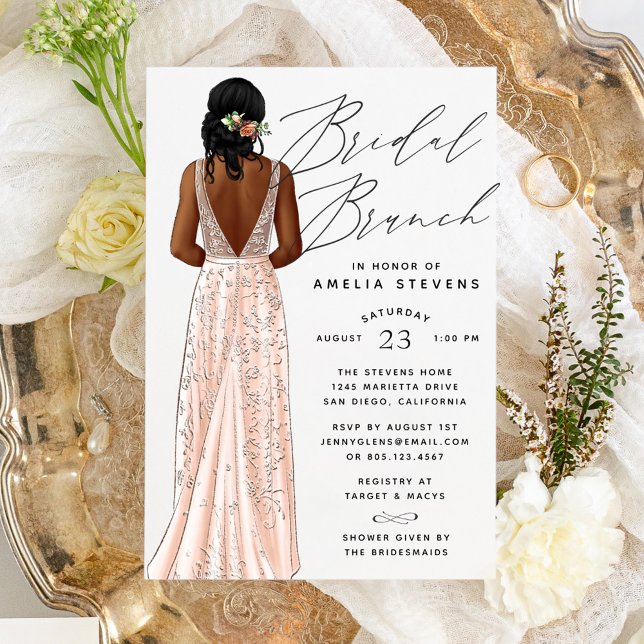 Elegant Gown Bridal Brunch Invitation (Creator Uploaded)