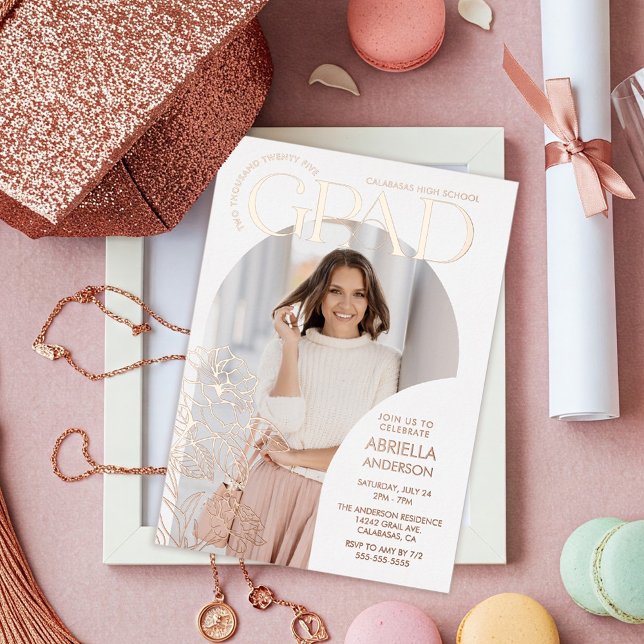 Elegant Grad Arch Floral Photo Frames (Creator Uploaded)