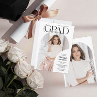 Elegant Grad Arch Floral Photo Frames