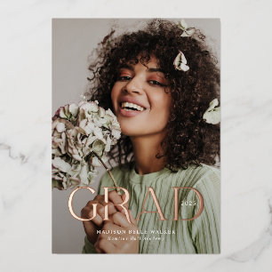 Elegant GRAD Graduation Announcement