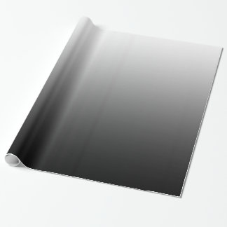 Elegant Gradient Black to White Wrapping Paper