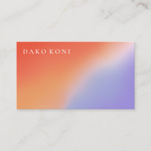 Elegant gradient business card