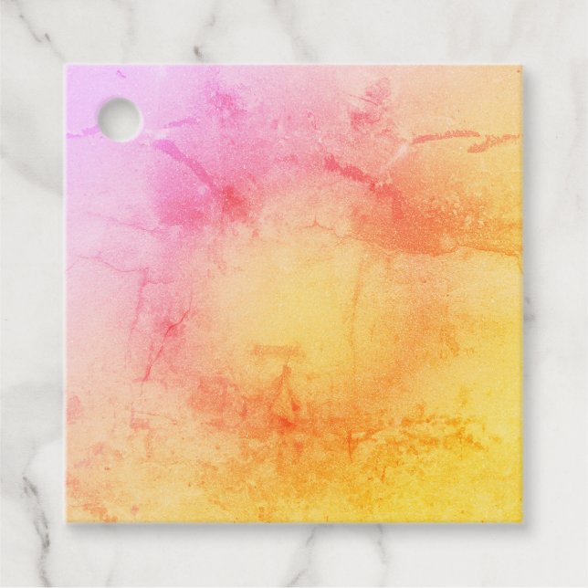 Elegant Gradient Favour Tag - Customisable (Front)