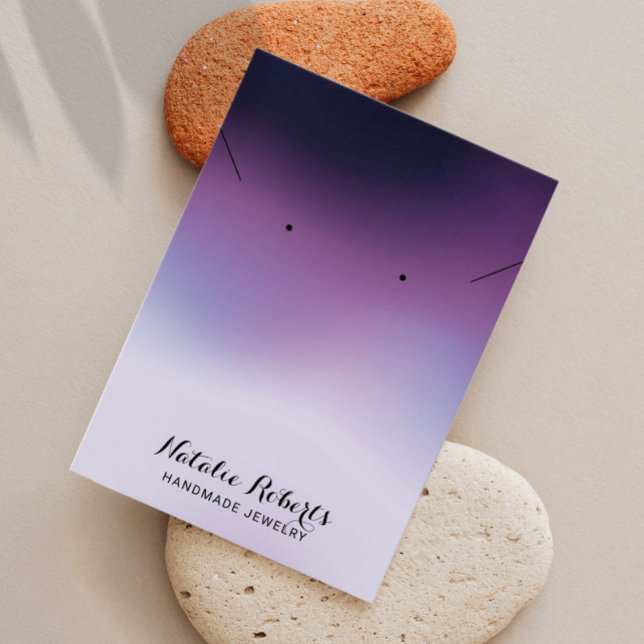 Elegant Gradient Purple Jewellery Earring Display (Creator Uploaded)