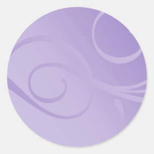 Elegant Gradient Swirls Classic Round Sticker