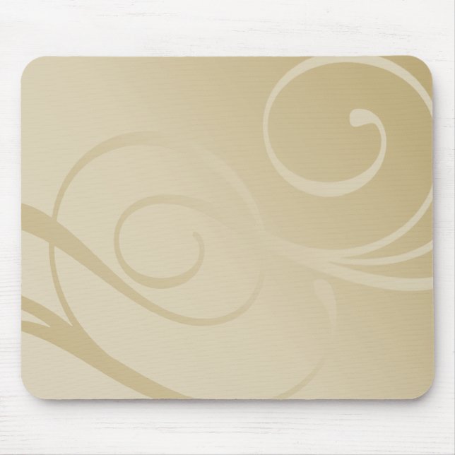 Elegant Gradient Swirls Mouse Pad (Front)