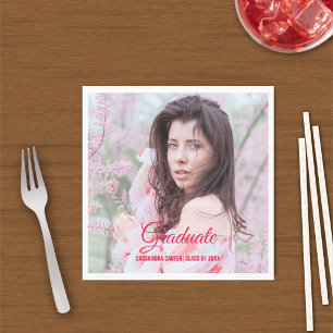 Elegant Graduate Custom Photo Napkin