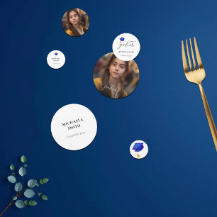 Elegant Graduate Photo Graduation Confetti