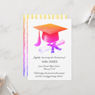 Elegant Graduation Announcement Card