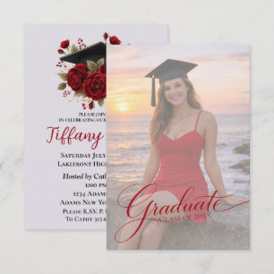 Elegant Graduation Announcement with Photo