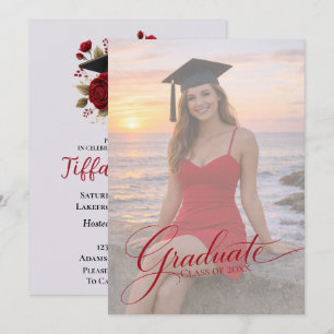 Elegant Graduation Announcement with Photo