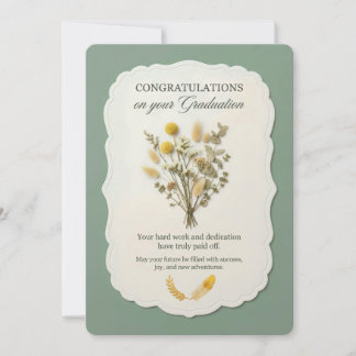 Elegant Graduation Card: Congratulations Invitation