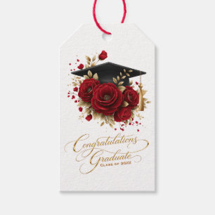 Elegant Graduation Celebration • Gold Script Gift Tags