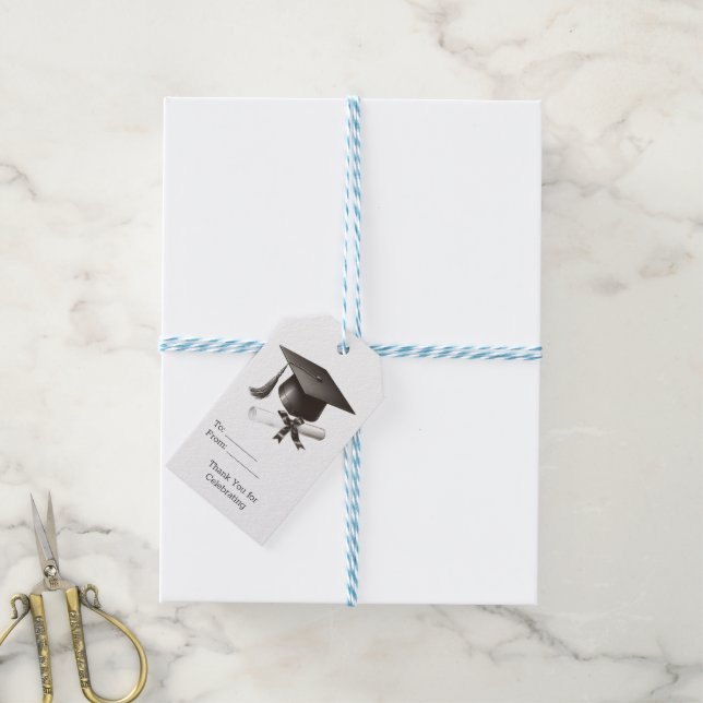 Elegant Graduation Gift Tag (With Twine)