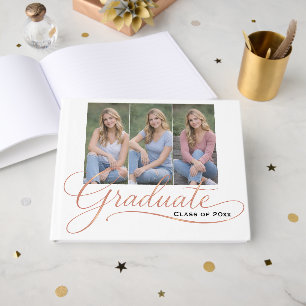 Elegant Graduation Guest Book • Timeless Keepsake