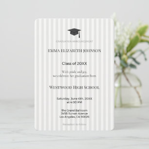 Elegant Graduation Invitation Template, Modern