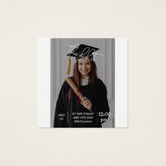 Elegant Graduation Invitation — "the Did It!