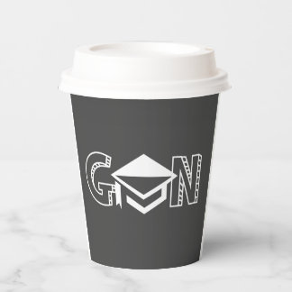 elegant graduation paper cups