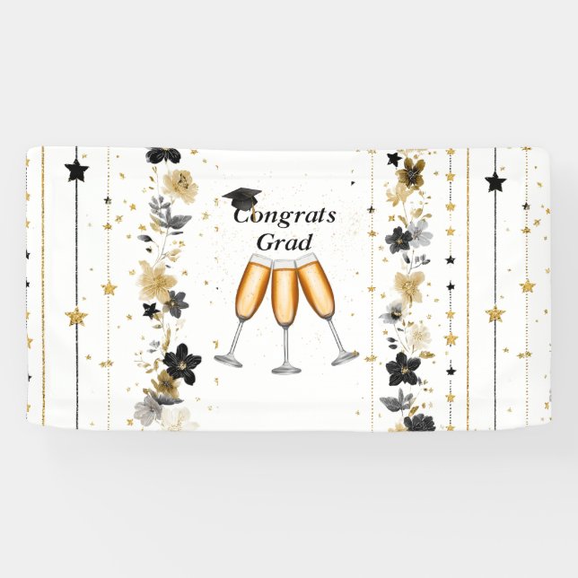 Elegant Graduation Party Banner (Horizontal)