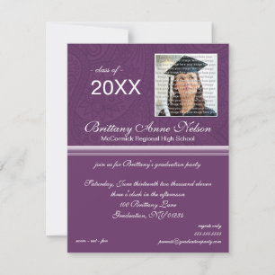Elegant Graduation Party Invitations