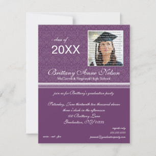 Elegant Graduation Party Invitations