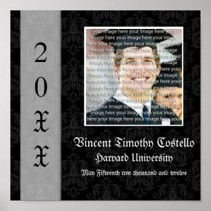 Elegant Graduation Photo Collage Wall Art