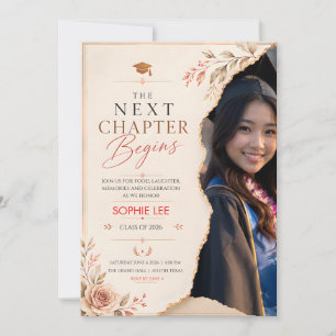 Elegant Graduation The Next Chapter Begins  Card