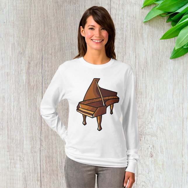 Elegant Grand Piano Music Lovers Design  T-Shirt (Creator Uploaded)