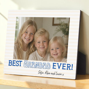 Elegant Grandad Photo Keepsake Plaque