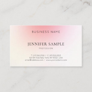 Elegant Graphic Design Pink Colour Harmony Luxury Business Card