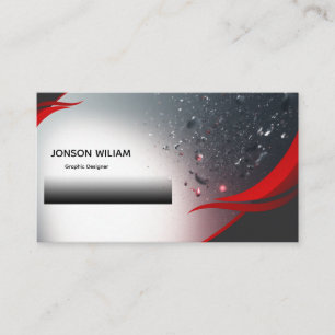 Elegant Graphic Designer Business Card   Custom