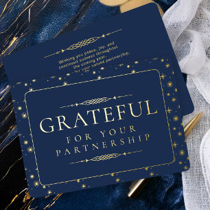 Elegant Grateful for Your Partnership Business